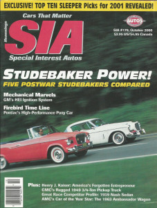 SPECIAL-INTEREST AUTOS 2000 OCT - LATE STUDEBAKER Spcl,TRANS-AM, MUSTANG 6